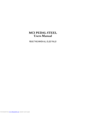 MCi D-10 User Manual
