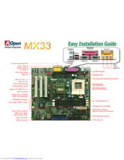 AOpen MX33 Easy Installation Manual