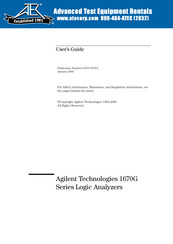 Agilent Technologies 1670G Series User Manual
