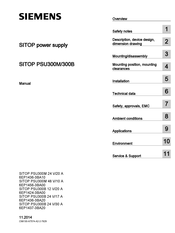 Siemens PSU300B Manual