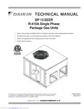 Daikin DP13GM3604541A series Technical Manual