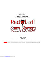RED DEVIL RED3K609 Owner's Manual