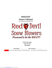 RED DEVIL RED2S305 Owner's Manual