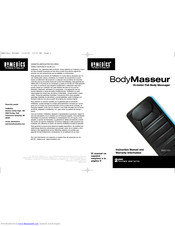 HoMedics BodyMasseur BMS-10H Instruction Manual And  Warranty Information