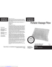 HoMedics MP-1-1 Instruction Manual And  Warranty Information