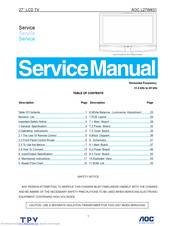 AOC L27W431 Service Manual