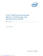 Intel X38 Configuration Manual