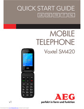 AEG Voxtel SM420 Quick Start Manual