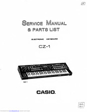 Casio Cosmo CZ-1 Service Manual And Spare Parts List