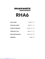 Marantz RHA6 User Manual