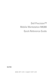 Dell Precision M6300 Quick Reference Manual