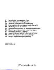 Kuppersbusch EDD9960.OGE Instruction On Mounting And Use Manual