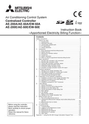 Mitsubishi Electric AE-50E Instruction Book