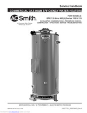 A.o. smith BTR 118 SERIES Manuals | ManualsLib