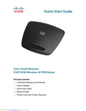 Cisco CVR100W Quick Start Manual