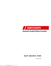 HIKVISION DS-6716HFI Quick Operation Manual