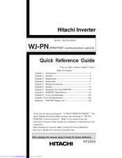 Hitachi WJ200 Series Software Quick Reference Manual