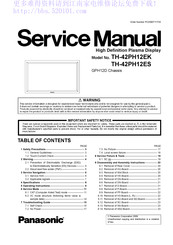 Panasonic TH-42PH12ES Service Manual