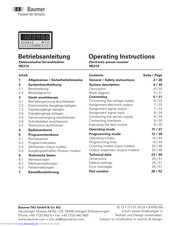 Baumer NE214 Operating Instructions Manual