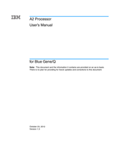 IBM A2 User Manual