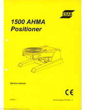 Esab 1500 ahma Service Manual