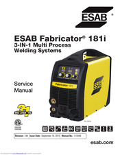 ESAB Fabricator 181i Service Manual