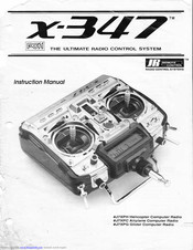 JR x-347 Instruction Manual