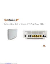 GOINTERNET Netcomm NF4V Setup Manual