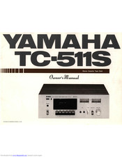 Yamaha TC-511S Owner's Manual