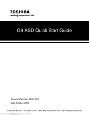 Toshiba ACE-tronics G9 ASD Quick Start Manual