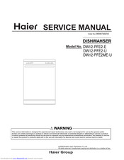 Haier DW12-PFE2-E Service Manual