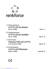Renkforce LV-PT12 Operating Instructions Manual
