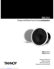 Tannoy CVS 6 (EN54) Operation Manual