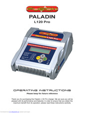 Fusion PALADIN L120 Pro Operating Instructions Manual
