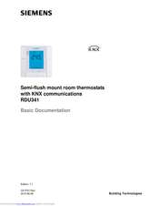 Siemens RDU341 Basic Documentation