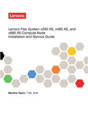 Lenovo Flex System x880 X6 Compute Node Installation And Service Manual