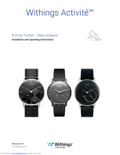 Withings Activite Steel Installation And Operating Instructions Manual