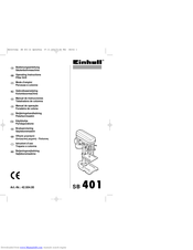 EINHELL SB 401 Operating Instructions Manual