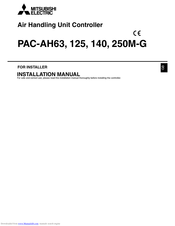 Mitsubishi Electric PAC-AH63 Installation Manual