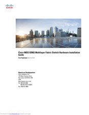Cisco MDS 9396S Hardware Installation Manual