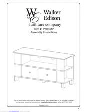 Walker Edison P60CMP Assembly Instructions Manual