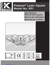 Kapro prolaser 891 User Manual