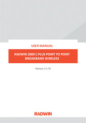 Radwin 2000 C PLUS User Manual