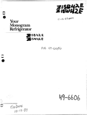 Monogram ZISW42E Manual