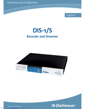 dallmeier DIS-1/S Installation/Configuration Manual