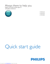Philips HTB3580 Quick Start Manual