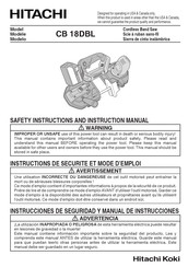 Hitachi CB 18DBL Instruction Manual