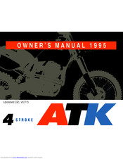 ATK 4 Stroke 1995 Owner's Manual