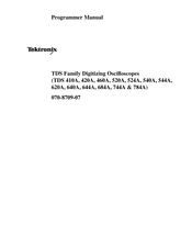 Tektronix TDS 644A Programming Manual