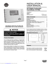 Lennox Y3760 Installation & User Manual